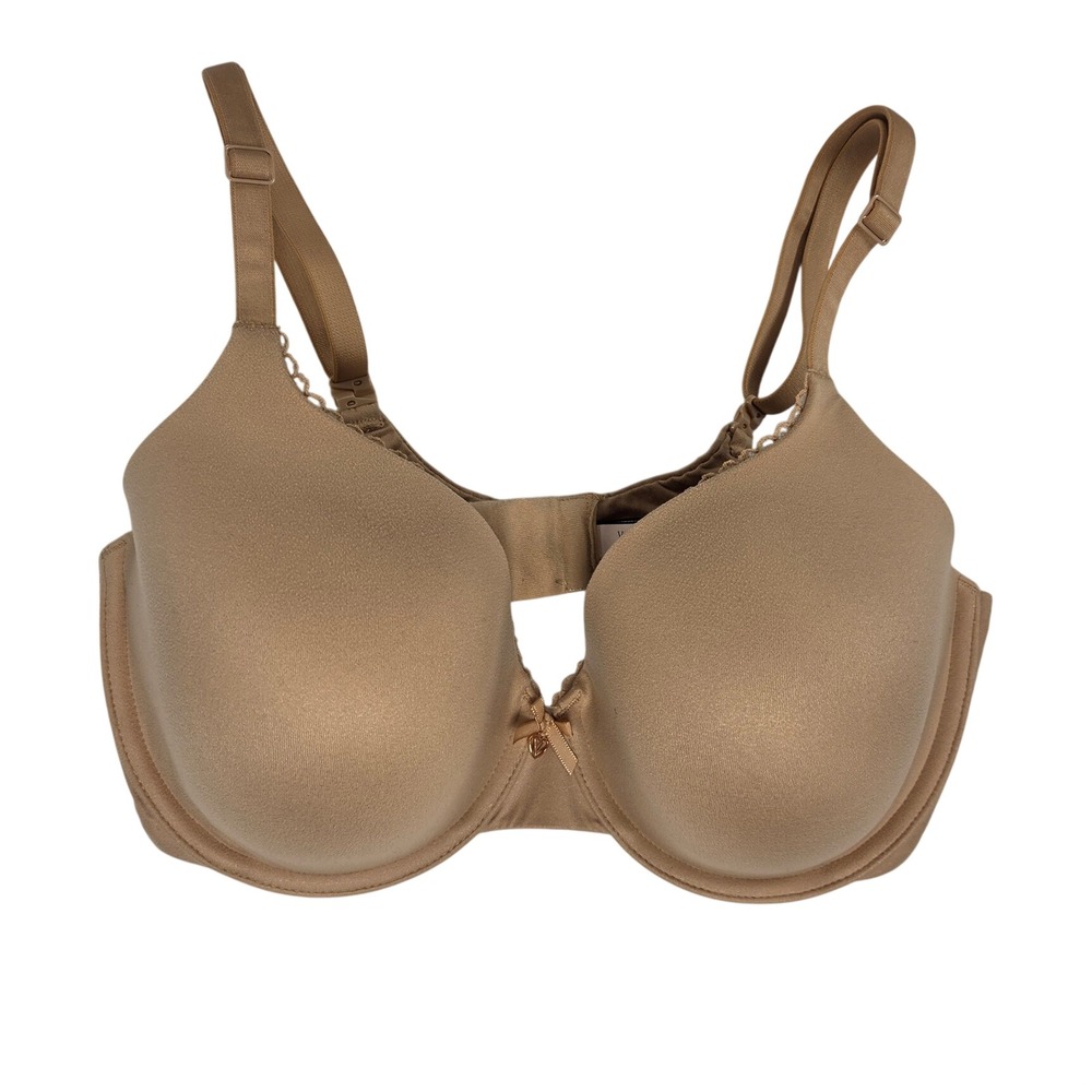Victoria's Secret Lightly Padded Demi Bra Back Closure Nude Beige 34 DD EUC
